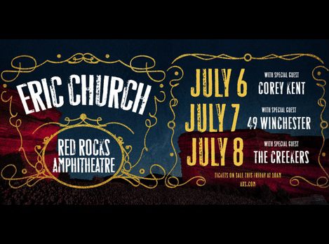 Promo for Eric Church at Red Rocks